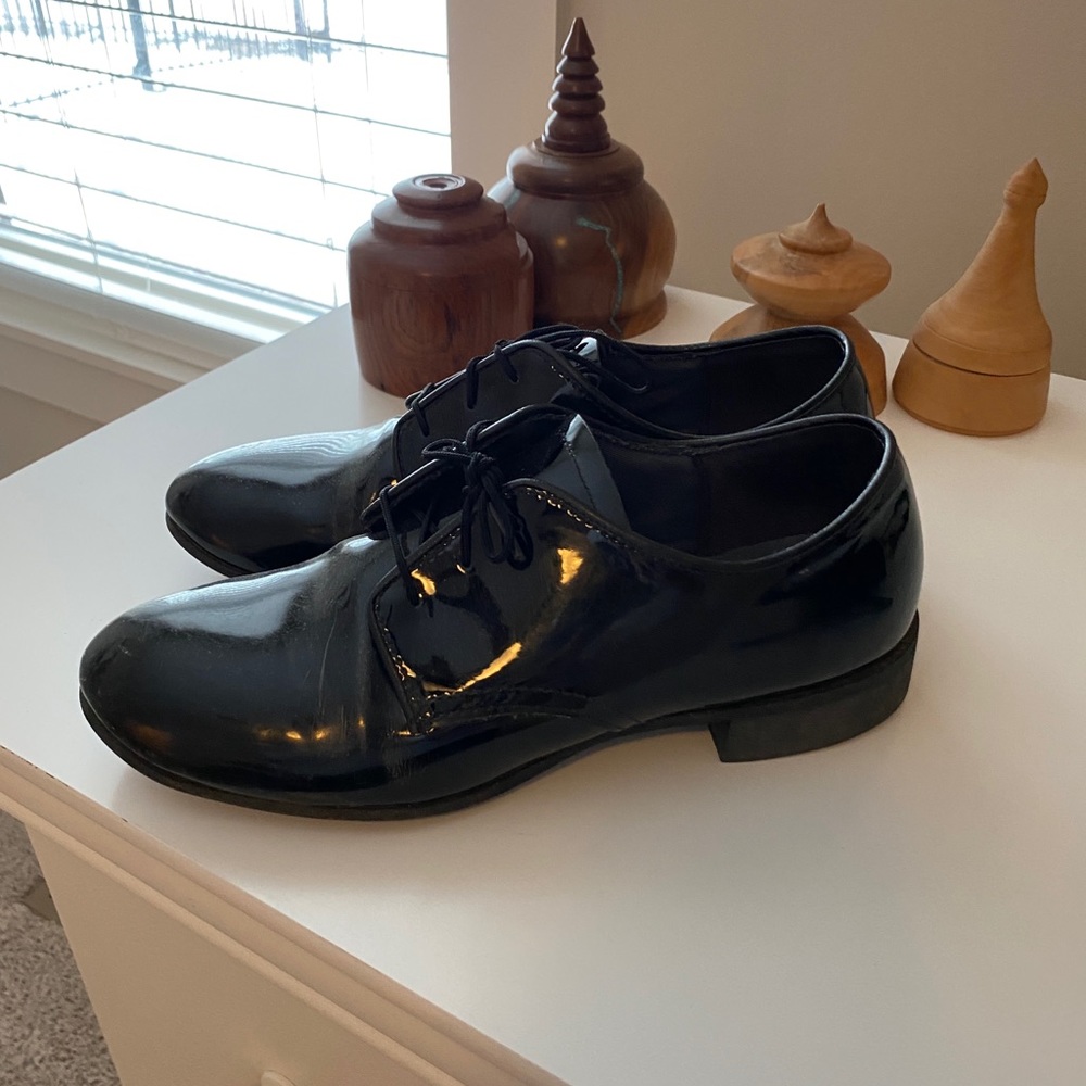Shiny dress shoes